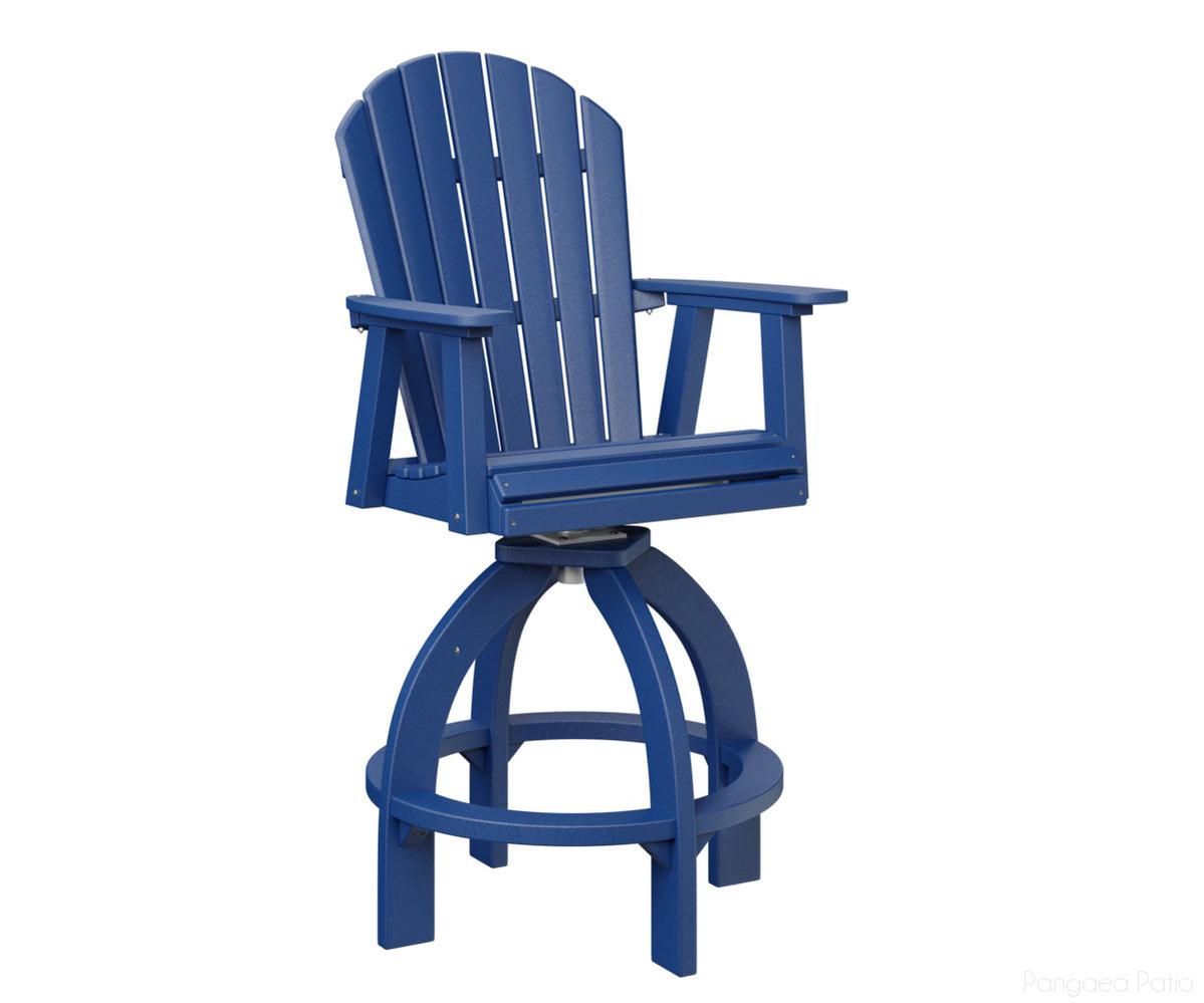 BGESXTC2139PB-Berlin Gardens-Comfo-Back Swivel 30" XT Chair-Pacific Blue BG-Pangaea Patio