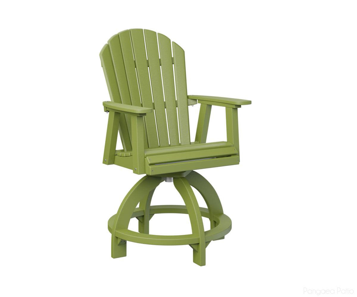 BGESCC2131KG-Berlin Gardens-Comfo-Back Swivel Counter Chair-Kiwi Green BG-Pangaea Patio
