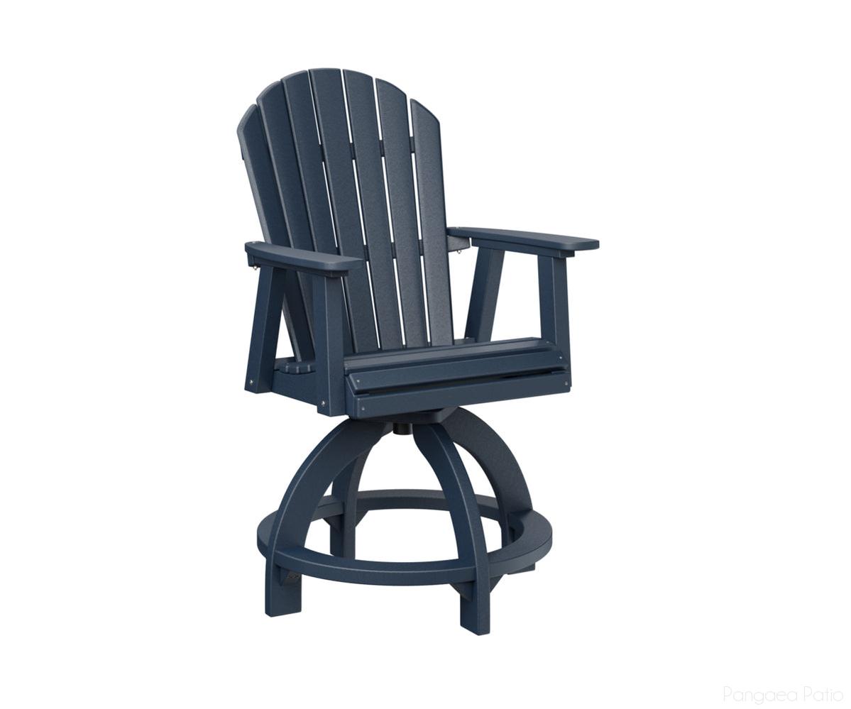 BGESCC2131NB-Berlin Gardens-Comfo-Back Swivel Counter Chair-Navy Blue BG-Pangaea Patio