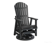 BGPCSG2644B-Berlin Gardens-Comfo-Back Swivel Glider-Black BG-Pangaea Patio