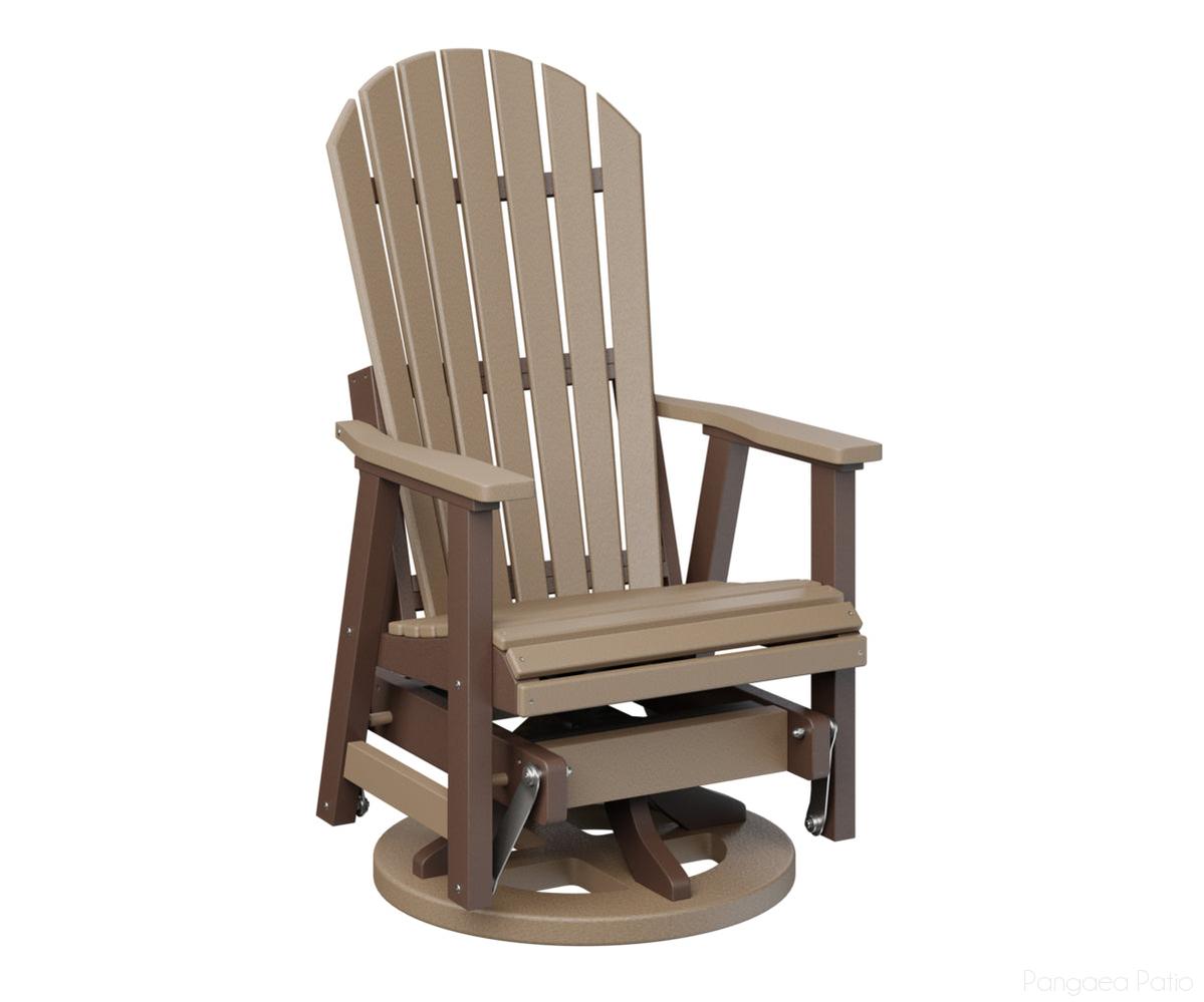 BGPCSG2644WWCB-Berlin Gardens-Comfo-Back Swivel Glider-Weatherwood Chocolate Brown BG-Pangaea Patio