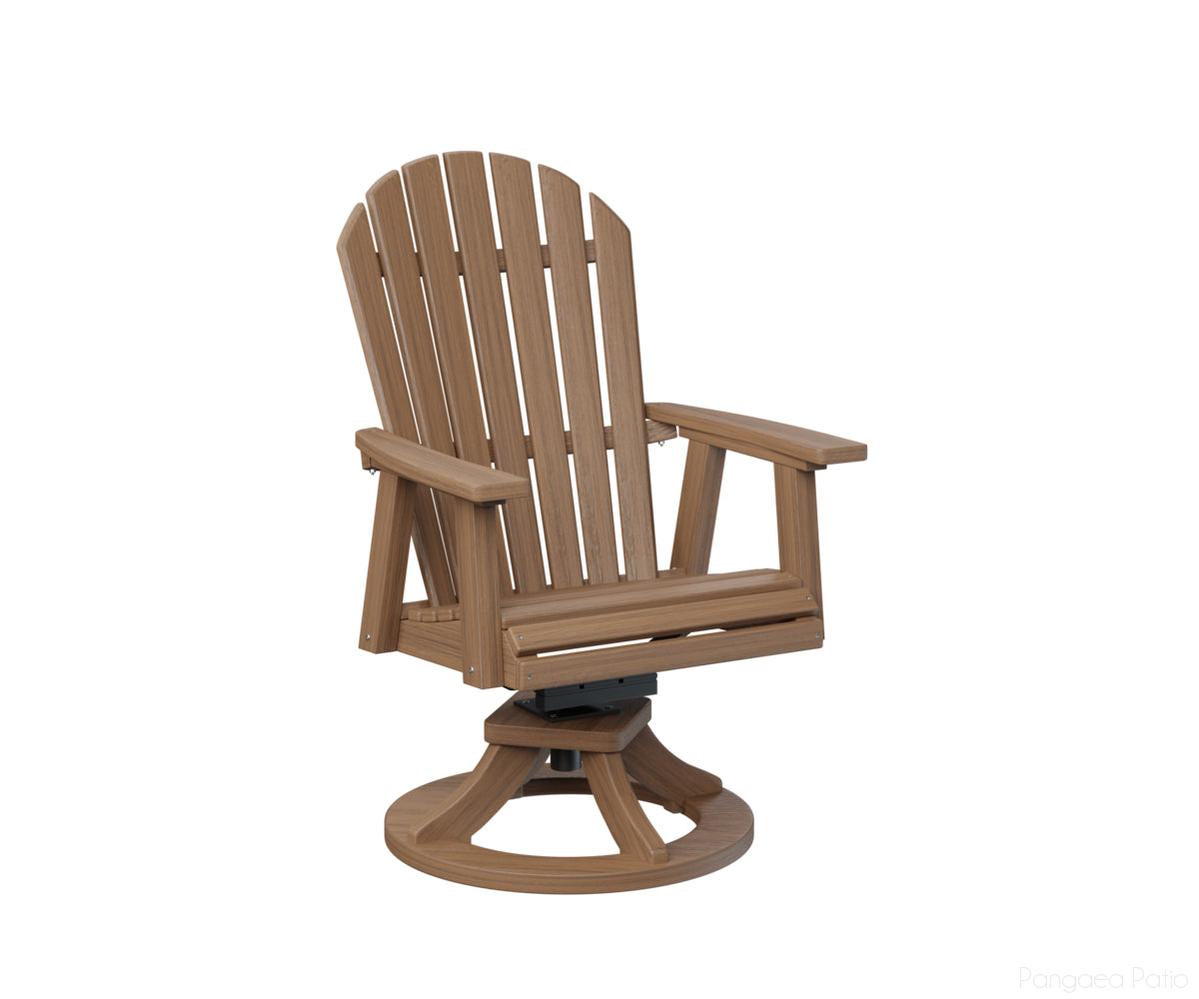 BGESDC2127AM-Berlin Gardens-Comfo-Back Swivel Rocker Dining Chair-Antique Mahogany BG-Pangaea Patio