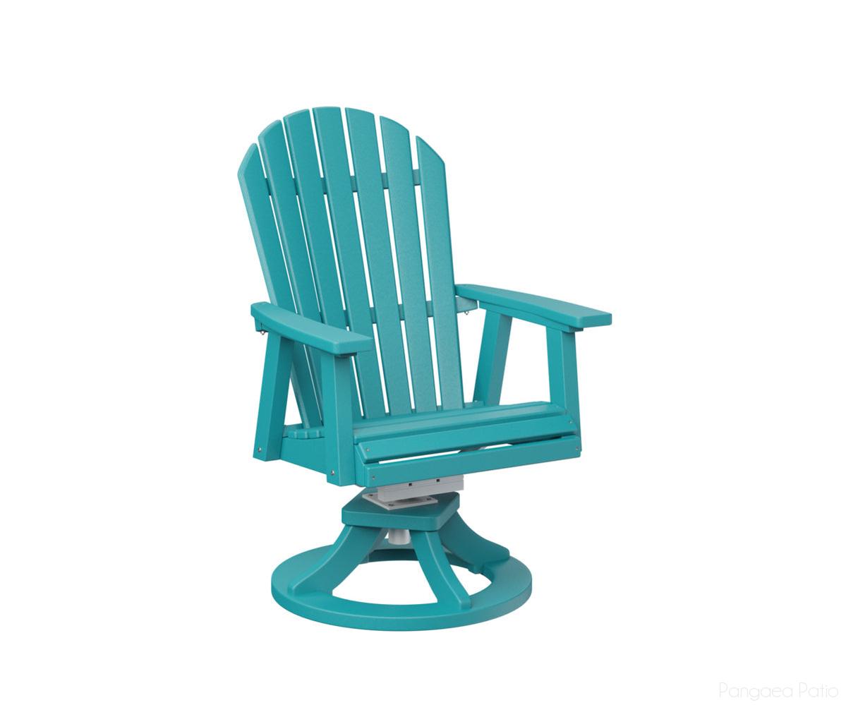BGESDC2127AB-Berlin Gardens-Comfo-Back Swivel Rocker Dining Chair-Aruba Blue BG-Pangaea Patio