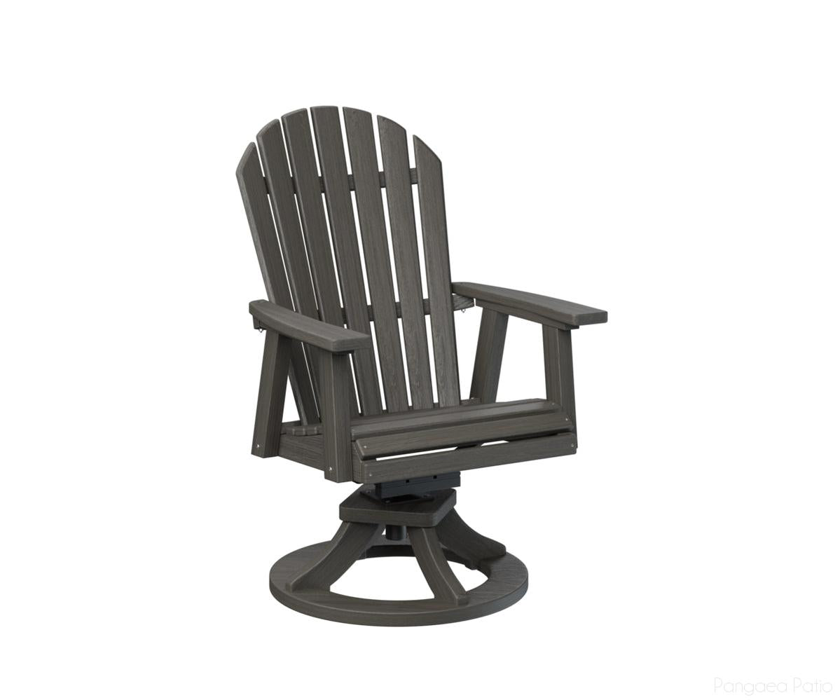 BGESDC2127CG-Berlin Gardens-Comfo-Back Swivel Rocker Dining Chair-Coastal Gray BG-Pangaea Patio