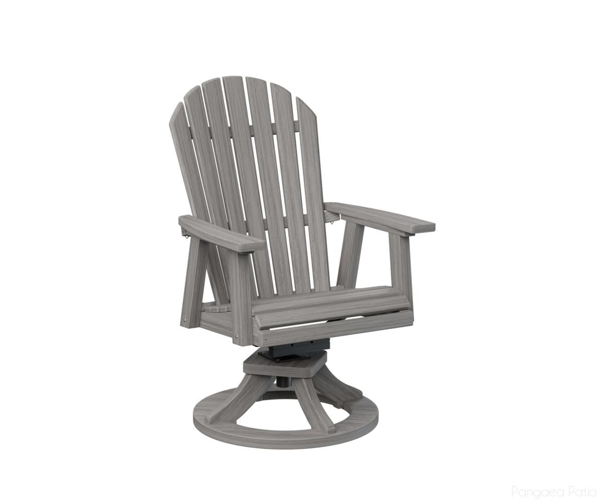 BGESDC2127DG-Berlin Gardens-Comfo-Back Swivel Rocker Dining Chair-Driftwood Gray BG-Pangaea Patio