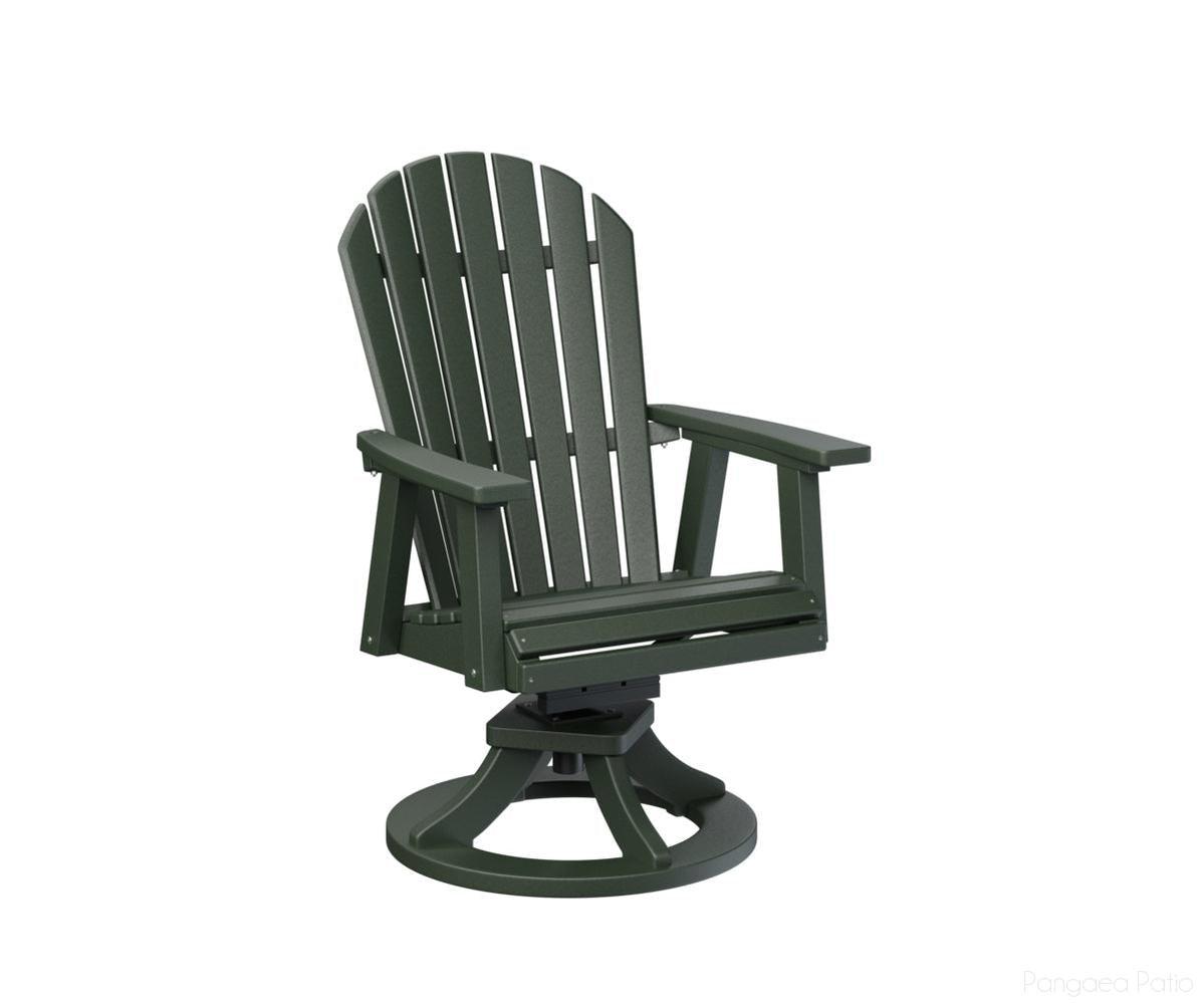 BGESDC2127G-Berlin Gardens-Comfo-Back Swivel Rocker Dining Chair-Green BG-Pangaea Patio