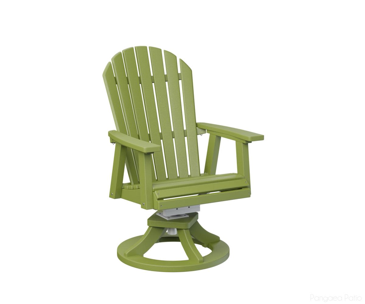 BGESDC2127KG-Berlin Gardens-Comfo-Back Swivel Rocker Dining Chair-Kiwi Green BG-Pangaea Patio