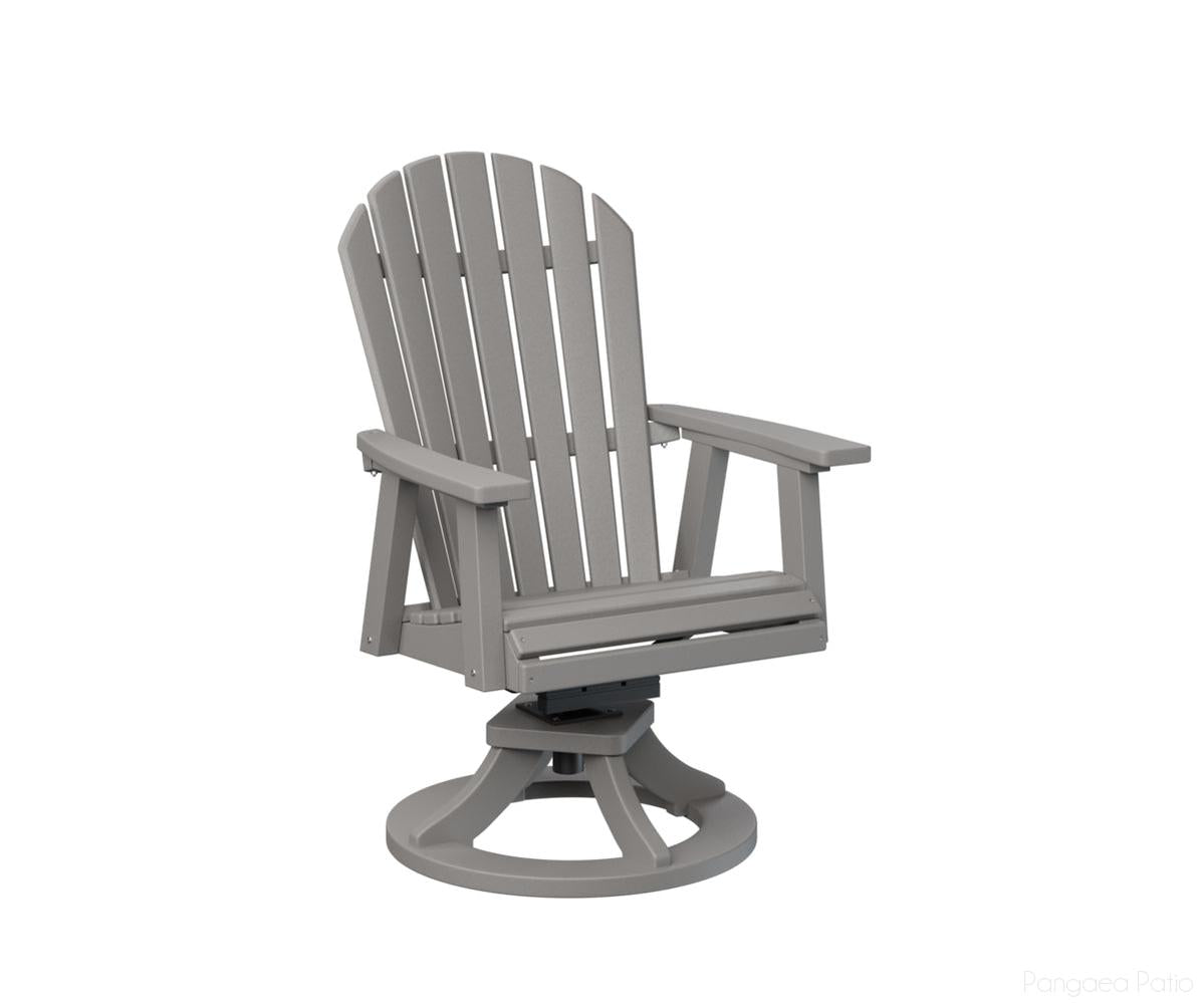 BGESDC2127LG-Berlin Gardens-Comfo-Back Swivel Rocker Dining Chair-Light Gray BG-Pangaea Patio
