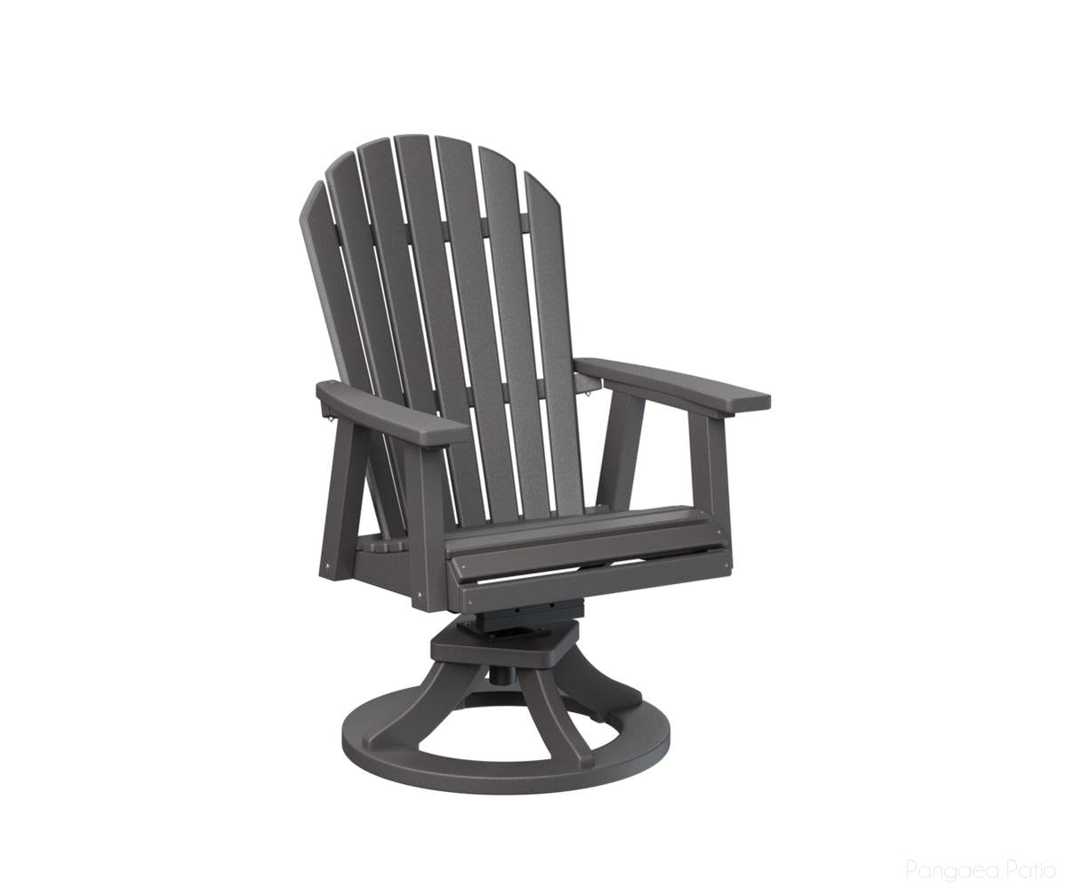 BGESDC2127SG-Berlin Gardens-Comfo-Back Swivel Rocker Dining Chair-Smoke Gray BG-Pangaea Patio