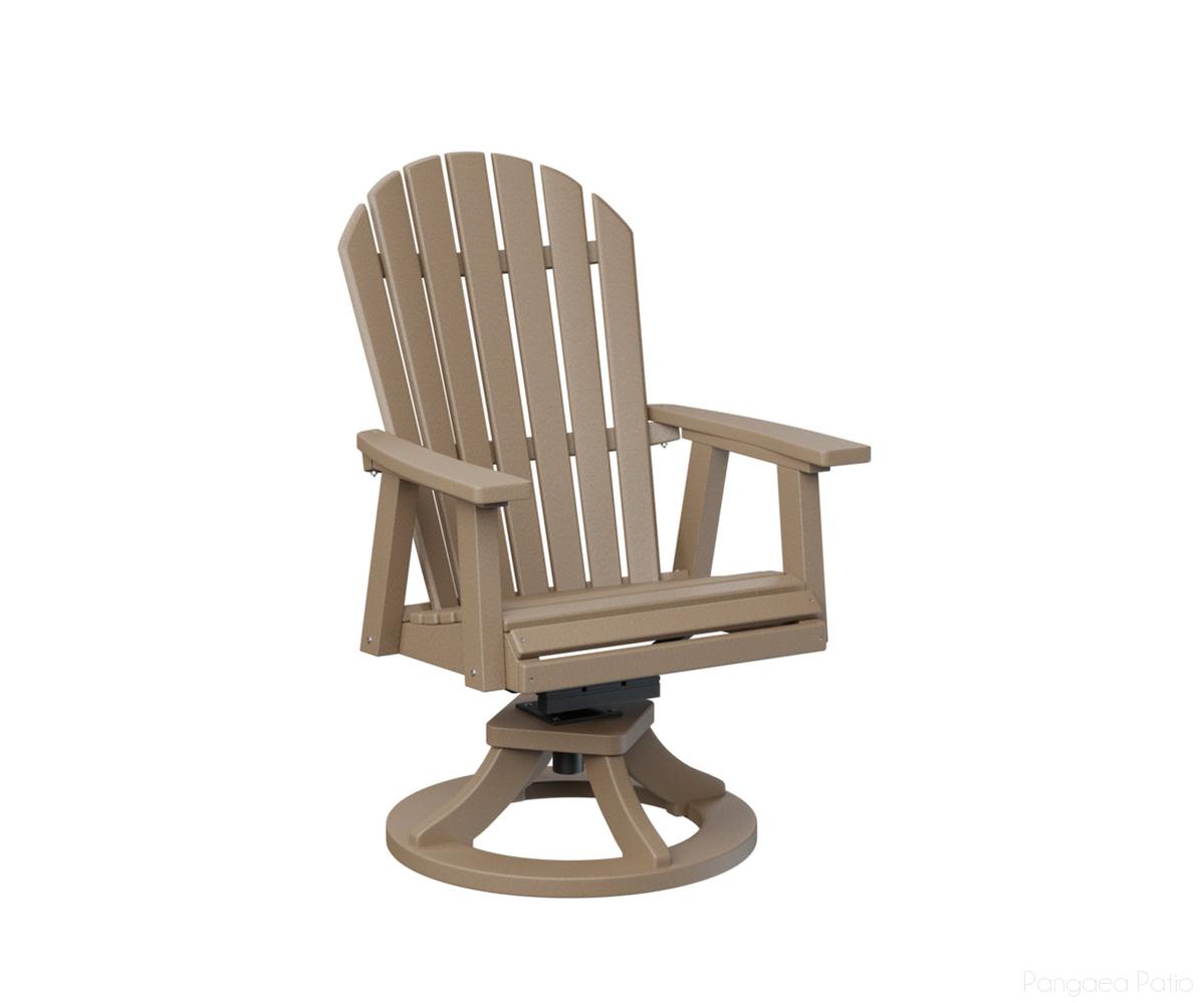 BGESDC2127WW-Berlin Gardens-Comfo-Back Swivel Rocker Dining Chair-Weatherwood BG-Pangaea Patio