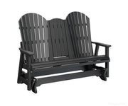 BGPCTG6000B-Berlin Gardens-Comfo-Back Three Seat Glider w/Console-Black BG-Pangaea Patio