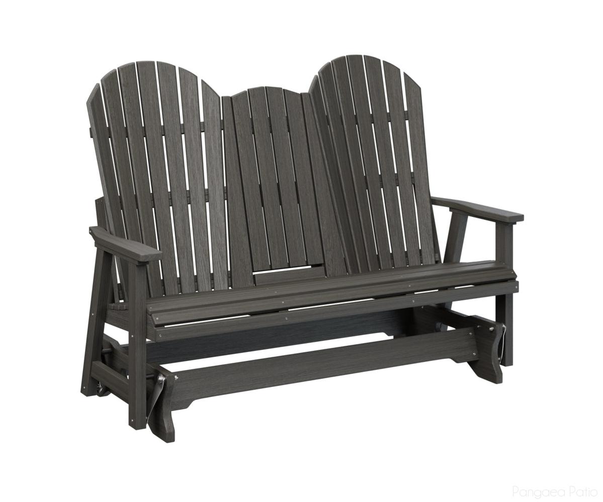 BGPCTG6000CG-Berlin Gardens-Comfo-Back Three Seat Glider w/Console-Coastal Gray BG-Pangaea Patio