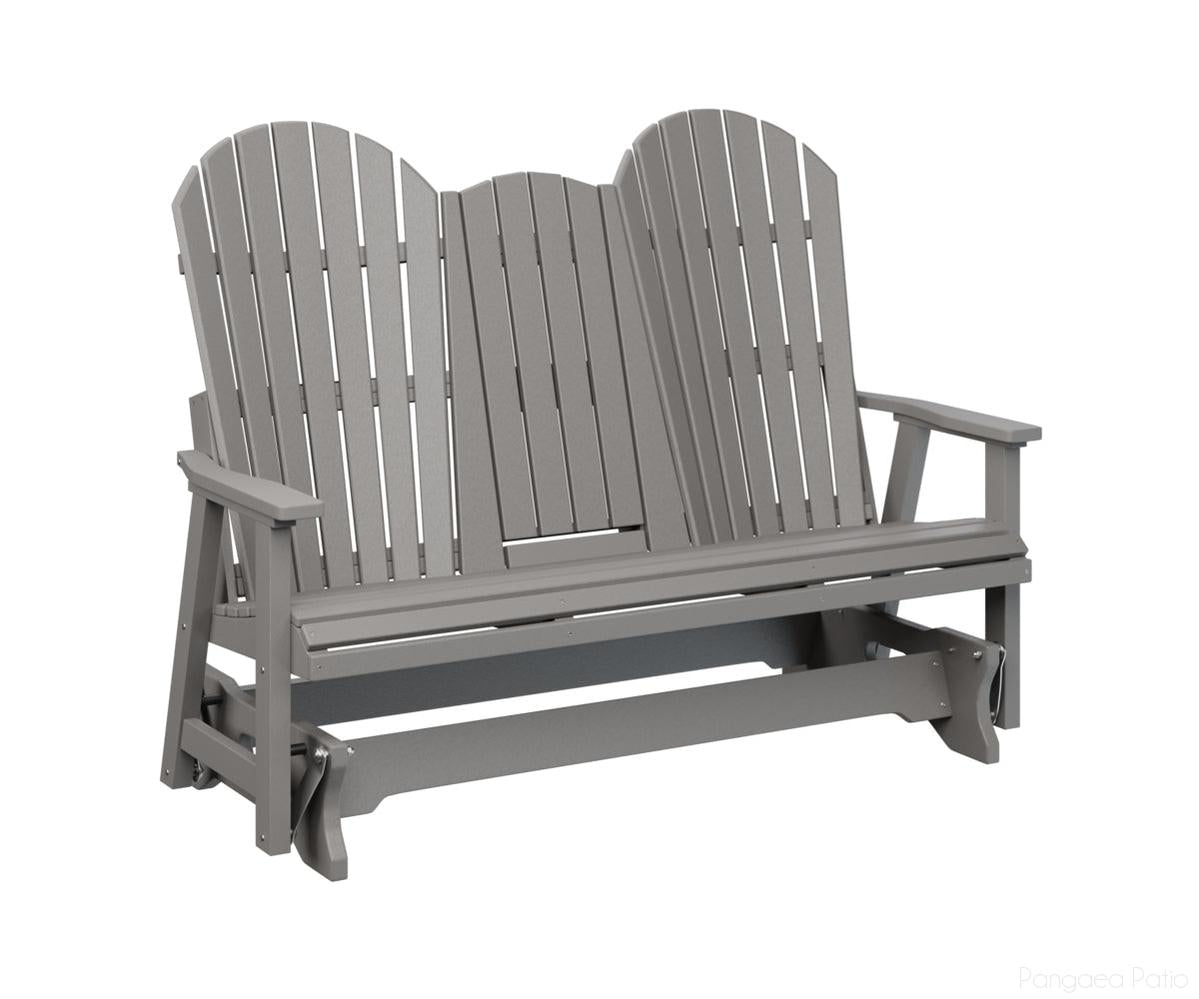 BGPCTG6000LG-Berlin Gardens-Comfo-Back Three Seat Glider w/Console-Light Gray BG-Pangaea Patio