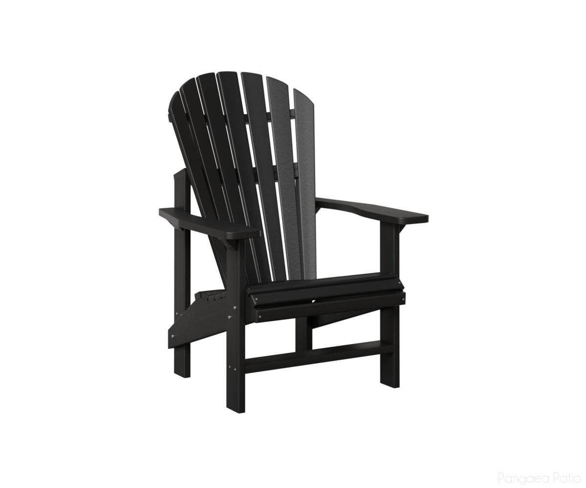 BGPUAC2424B-Berlin Gardens-Comfo-Back Upright Adirondack Chair-Black BG-Pangaea Patio