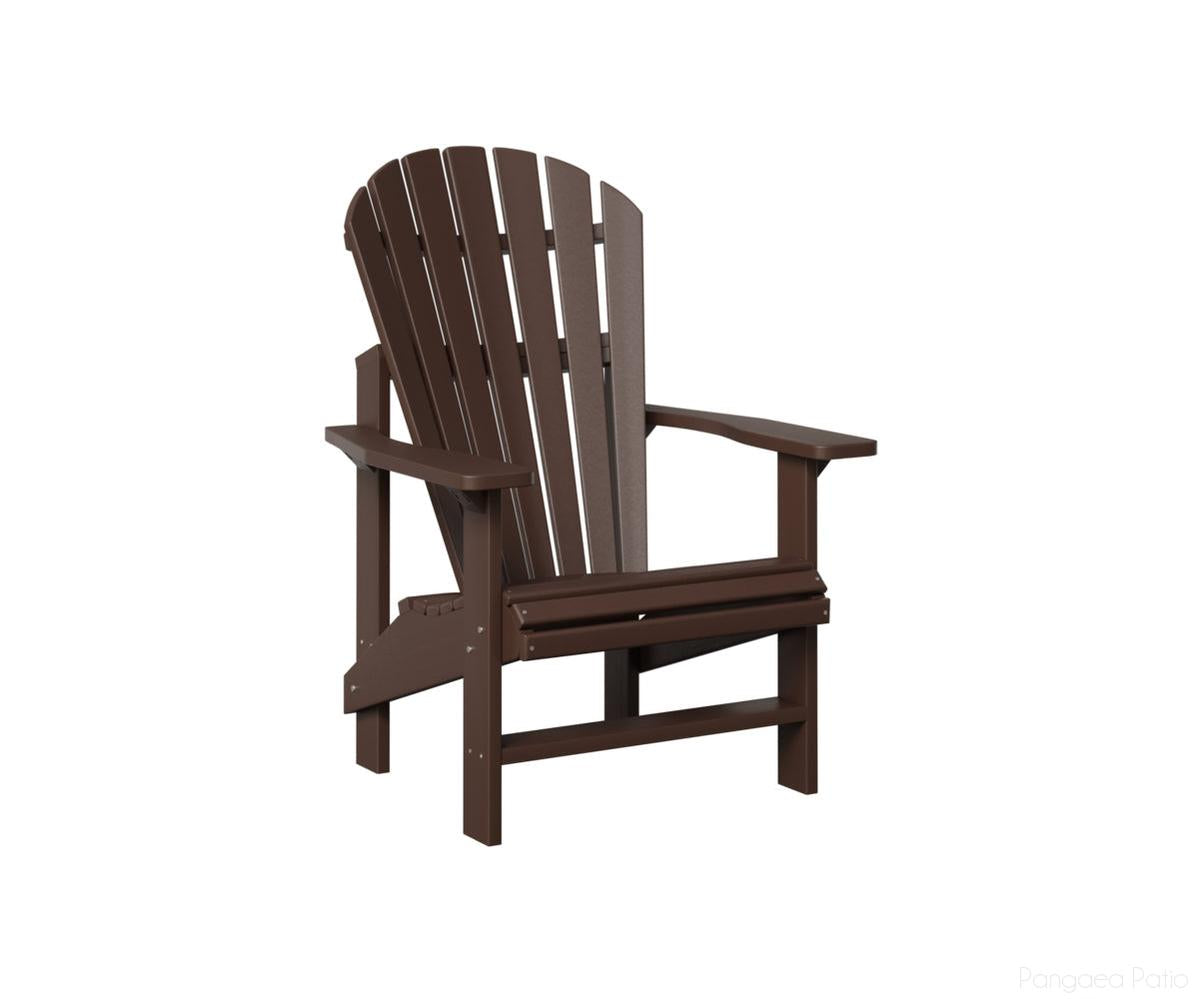 BGPUAC2424CB-Berlin Gardens-Comfo-Back Upright Adirondack Chair-Chocolate Brown BG-Pangaea Patio