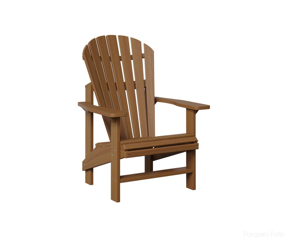 BGPUAC2424NT-Berlin Gardens-Comfo-Back Upright Adirondack Chair-Natural Teak BG-Pangaea Patio