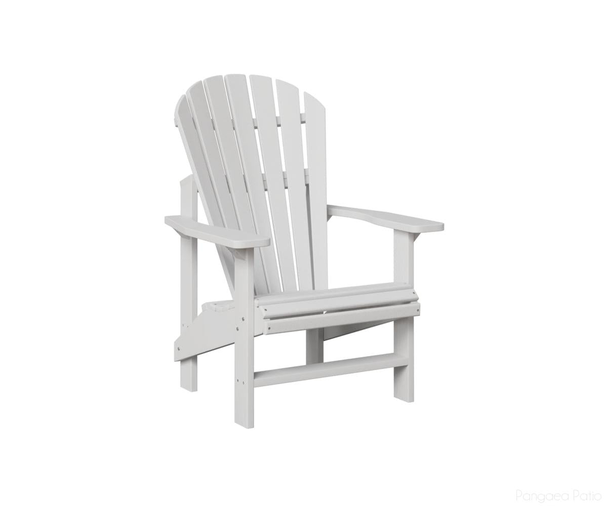 BGPUAC2424W-Berlin Gardens-Comfo-Back Upright Adirondack Chair-White BG-Pangaea Patio