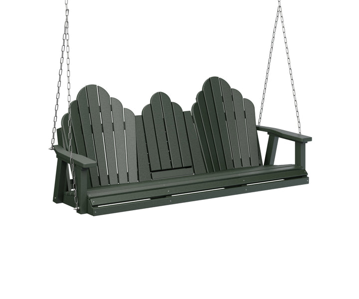 BGPZTS6000GZC-Berlin Gardens-Cozi-Back Three Seat Swing w/Console-Pangaea Patio