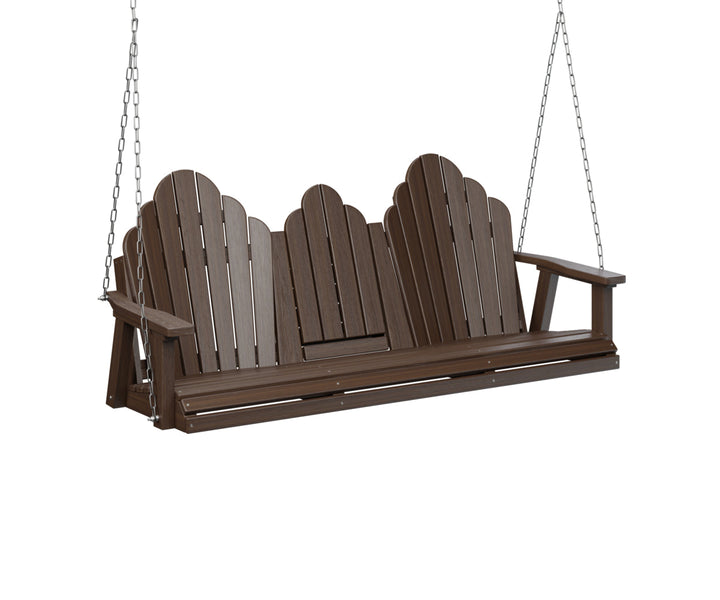 BGPZTS6000BWZC-Berlin Gardens-Cozi-Back Three Seat Swing w/Console-Pangaea Patio