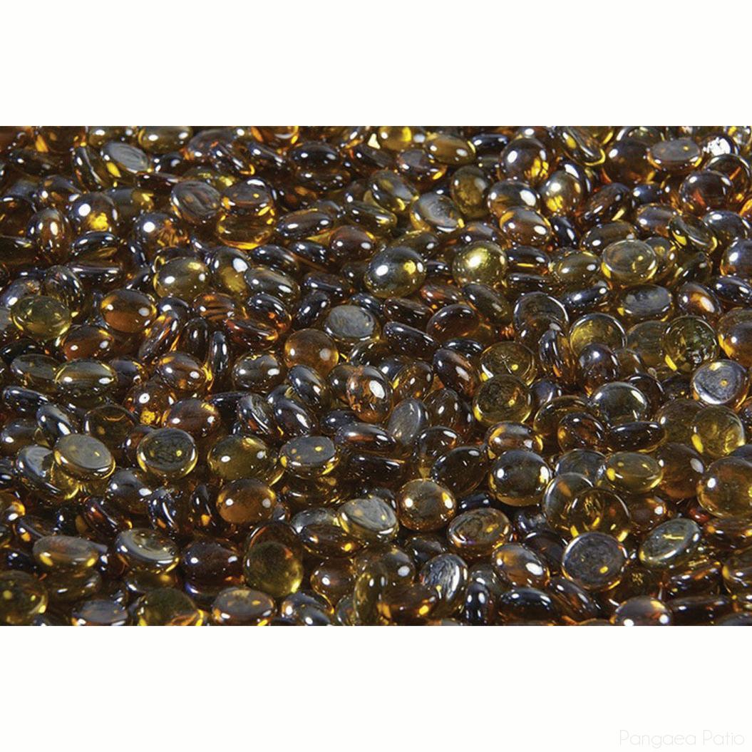 BGCFG1AR-Berlin Gardens-Crystal Fire Gems - (Order 2 Per Fire Pit)-Amber-Pangaea Patio