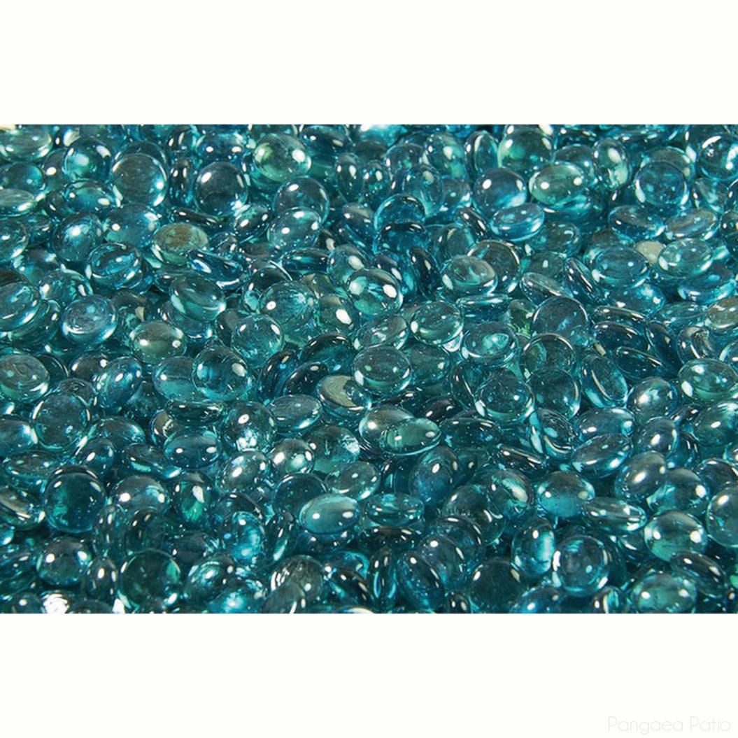 BGCFG1AQ-Berlin Gardens-Crystal Fire Gems - (Order 2 Per Fire Pit)-Aquamarine-Pangaea Patio