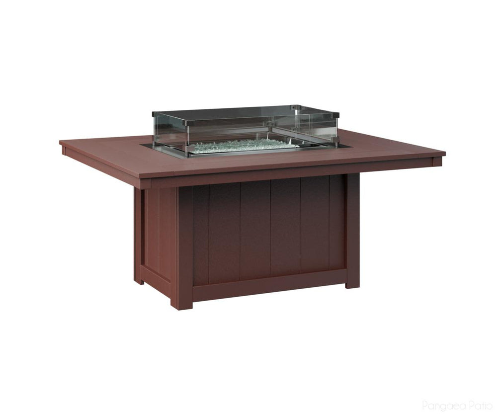 BGDRFP4254BR-Berlin Gardens-Donoma 42" x 54" Rectangular Fire Pit-Burgundy BG-Pangaea Patio