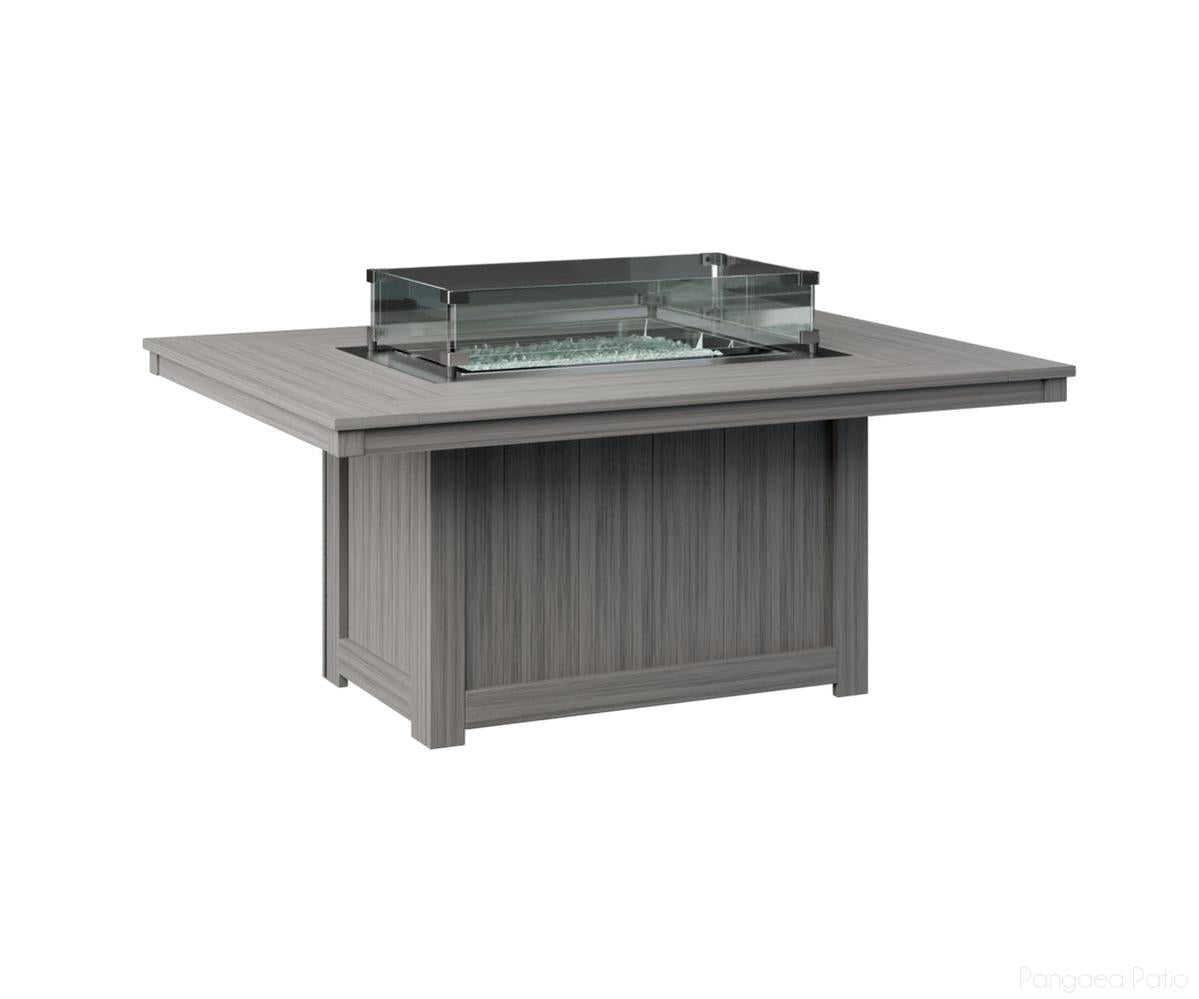BGDRFP4254DG-Berlin Gardens-Donoma 42" x 54" Rectangular Fire Pit-Driftwood Gray BG-Pangaea Patio