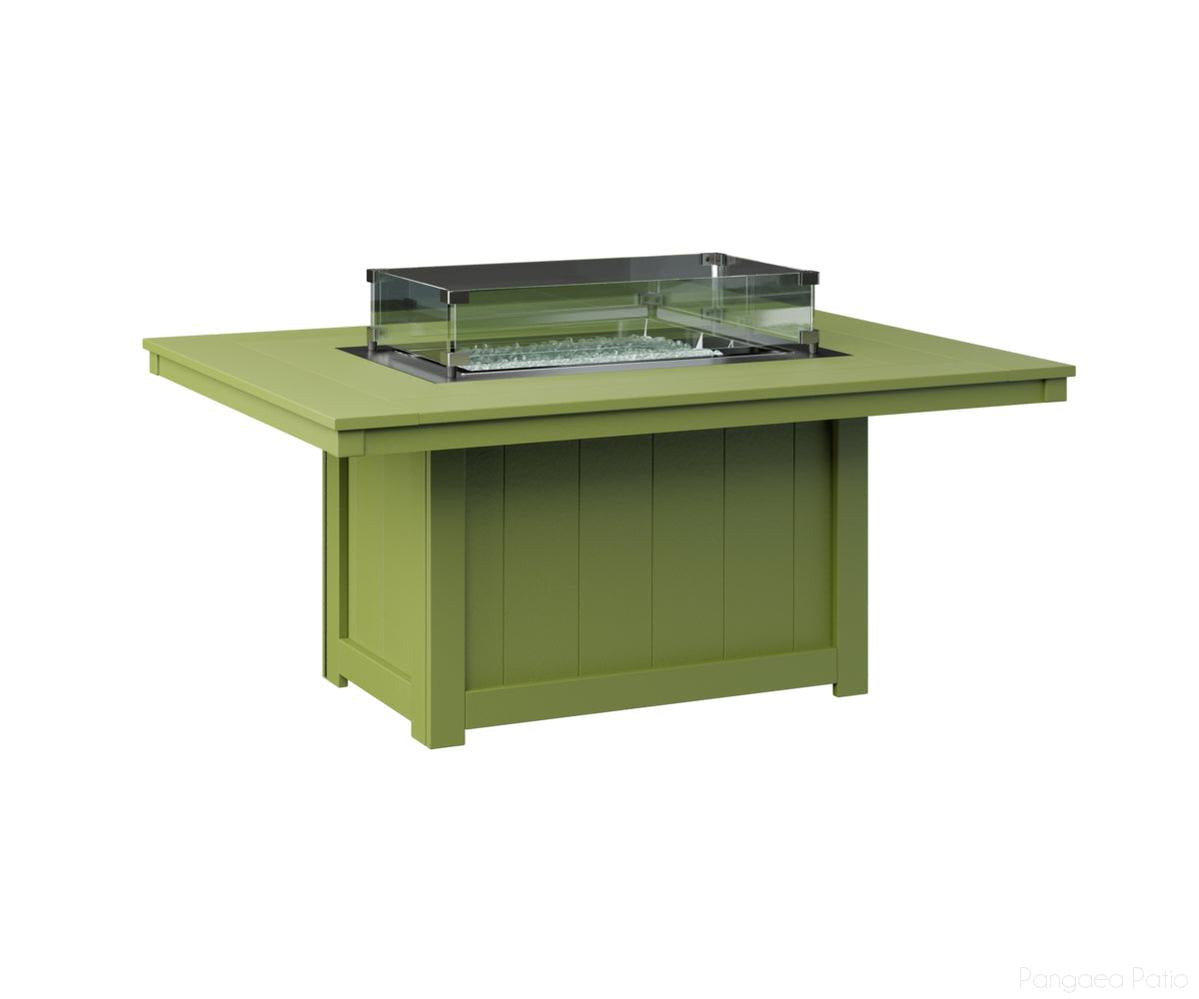 BGDRFP4254KG-Berlin Gardens-Donoma 42" x 54" Rectangular Fire Pit-Kiwi Green BG-Pangaea Patio