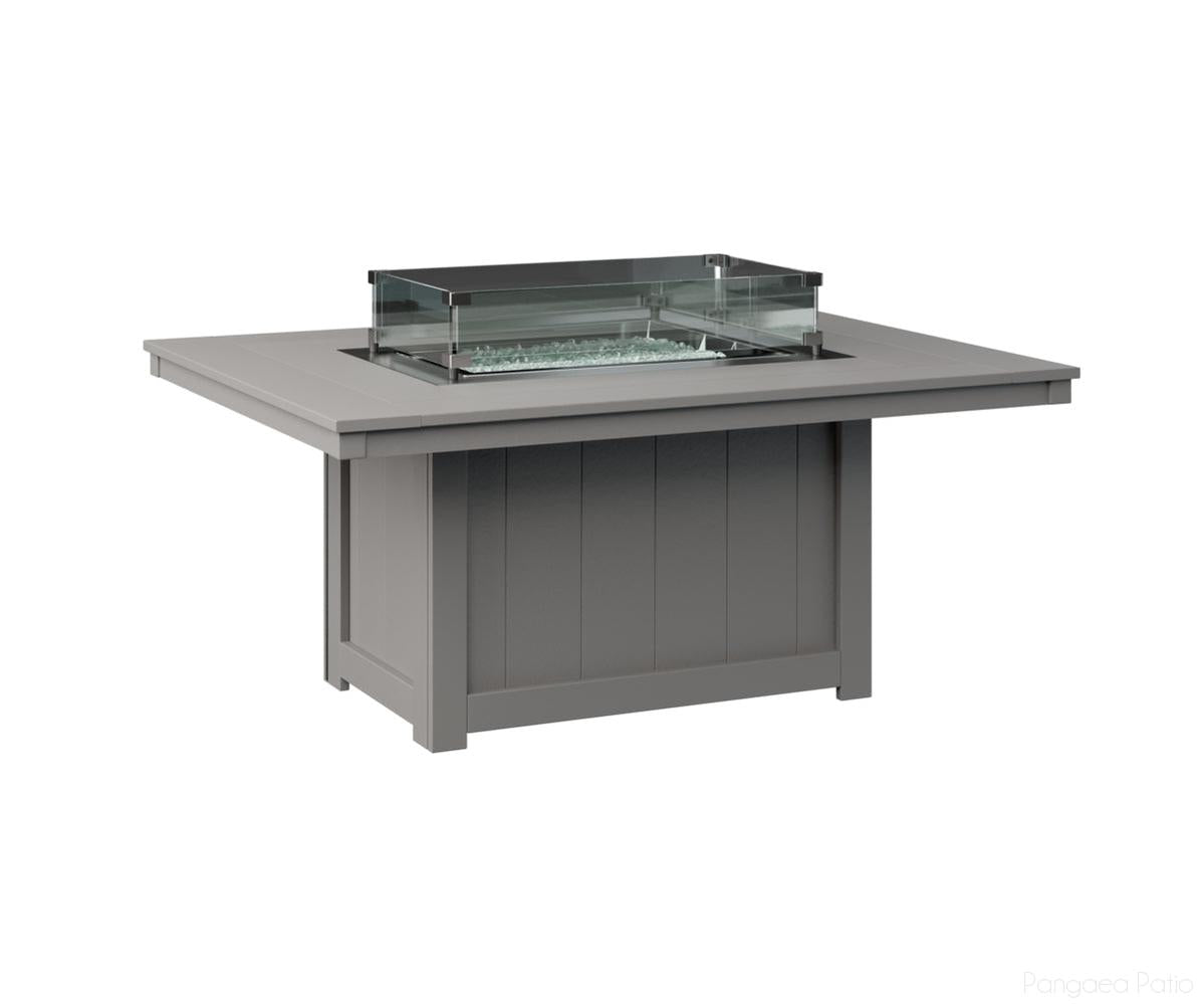 BGDRFP4254LG-Berlin Gardens-Donoma 42" x 54" Rectangular Fire Pit-Light Gray BG-Pangaea Patio