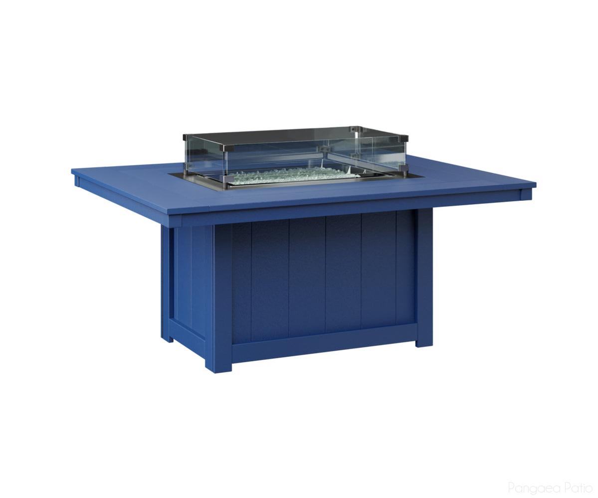 BGDRFP4254PB-Berlin Gardens-Donoma 42" x 54" Rectangular Fire Pit-Pacific Blue BG-Pangaea Patio