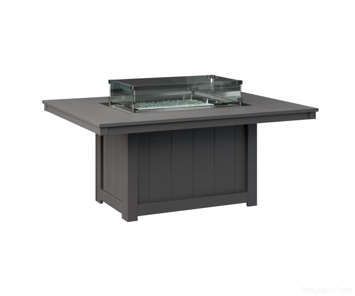 BGDRFP4254SG-Berlin Gardens-Donoma 42" x 54" Rectangular Fire Pit-Smoke Gray BG-Pangaea Patio