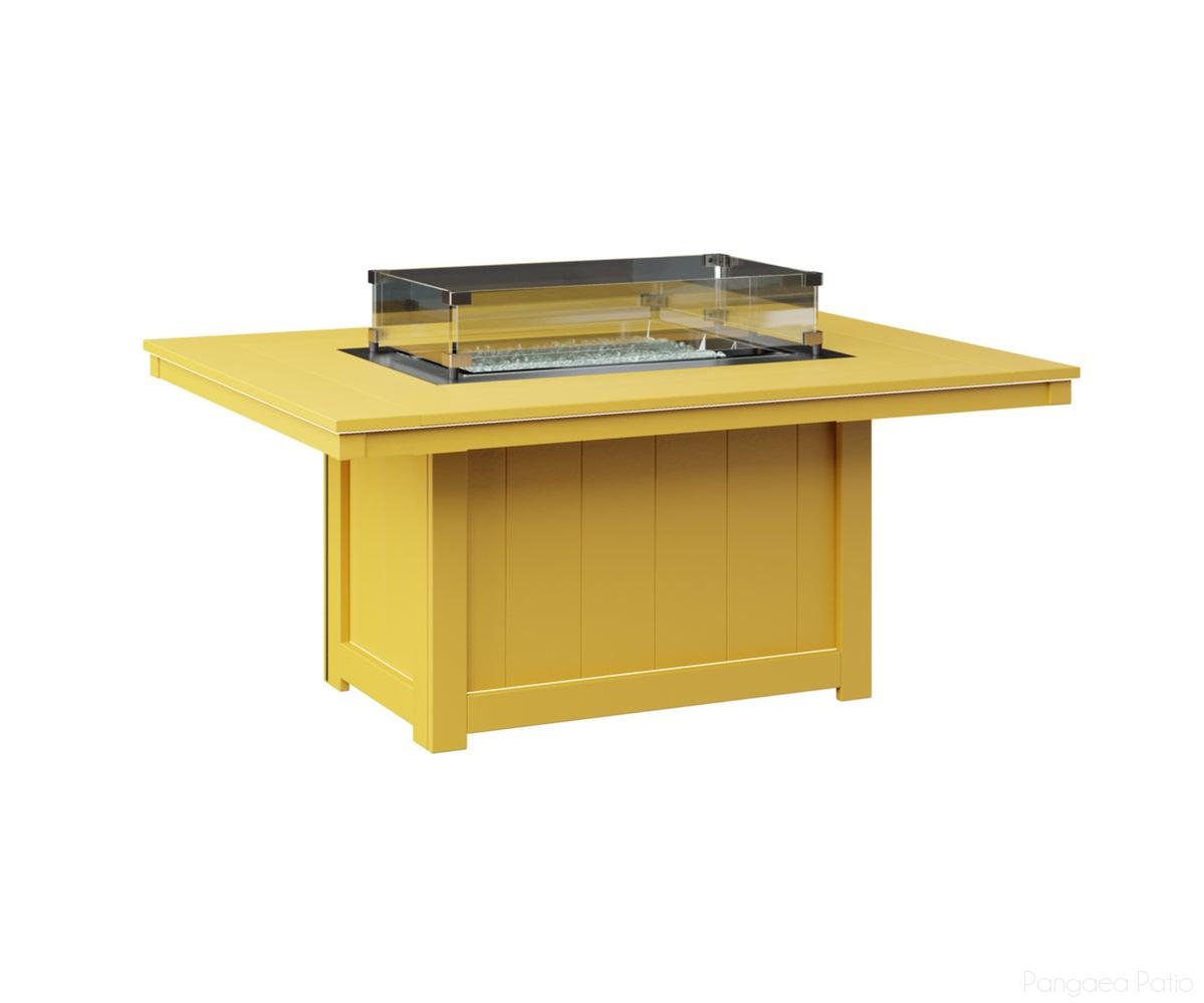 BGDRFP4254SY-Berlin Gardens-Donoma 42" x 54" Rectangular Fire Pit-Sunburst Yellow BG-Pangaea Patio