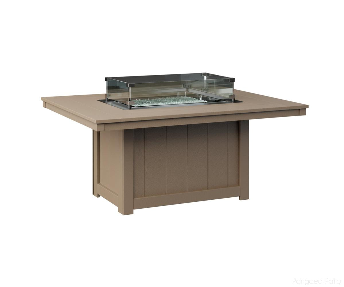 BGDRFP4254WW-Berlin Gardens-Donoma 42" x 54" Rectangular Fire Pit-Weatherwood BG-Pangaea Patio