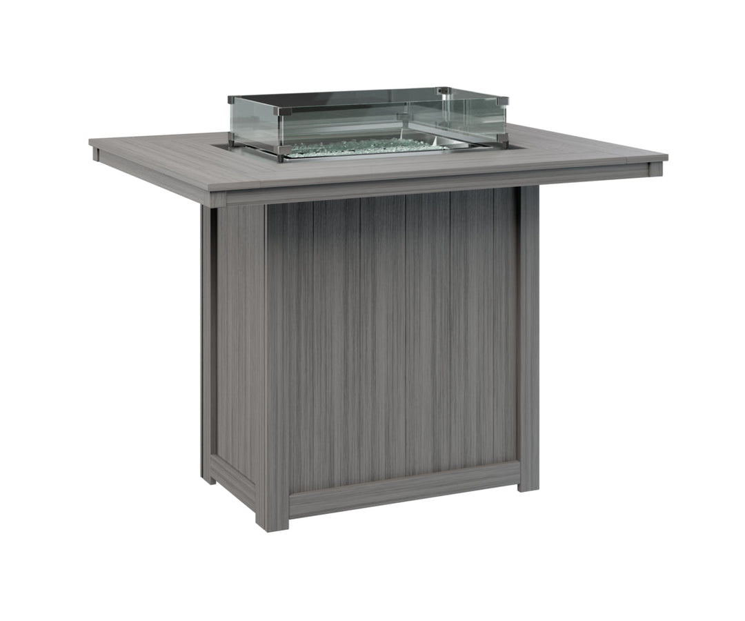 BGDRFT4254BDG-Berlin Gardens-Donoma 42" x 54" Rectangular Fire Table Bar-Pangaea Patio