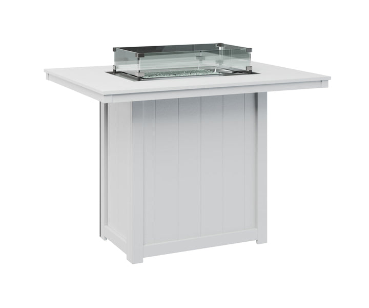 BGDRFT4254BW-Berlin Gardens-Donoma 42" x 54" Rectangular Fire Table Bar-Pangaea Patio