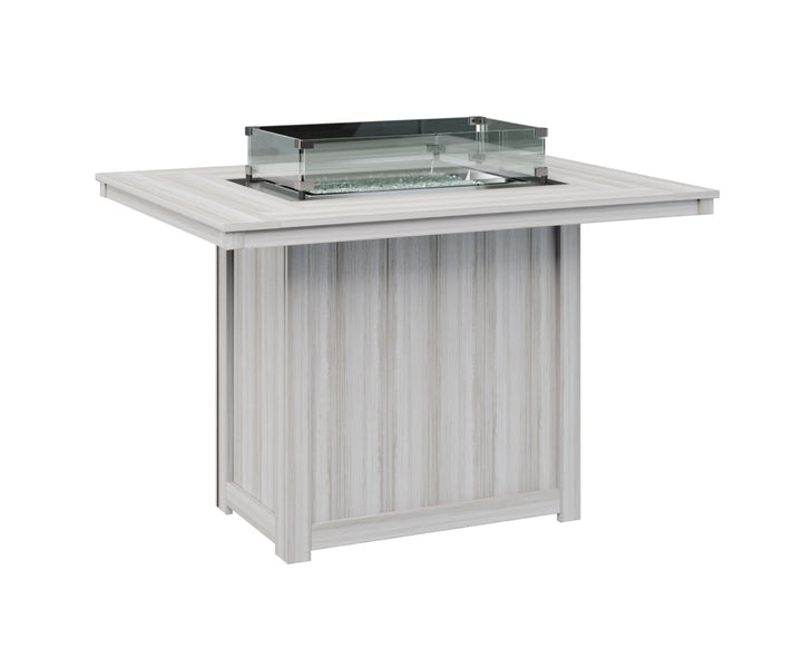 BGDRFT4254CSS-Berlin Gardens-Donoma 42" x 54" Rectangular Fire Table Counter-Pangaea Patio