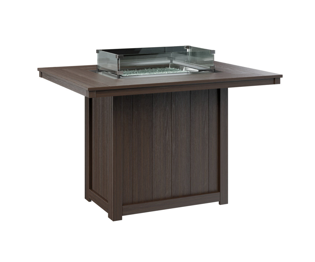 BGDRFT4254CBW-Berlin Gardens-Donoma 42" x 54" Rectangular Fire Table Counter-Pangaea Patio