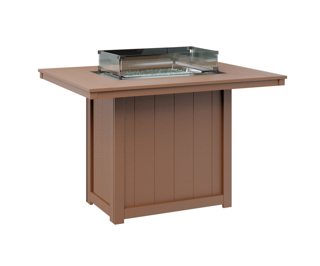 BGDRFT4254CC-Berlin Gardens-Donoma 42" x 54" Rectangular Fire Table Counter-Pangaea Patio