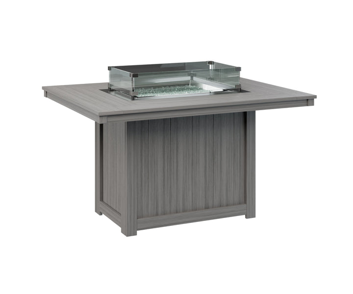 BGDRFT4254DDG-Berlin Gardens-Donoma 42" x 54" Rectangular Fire Table Dining-Pangaea Patio