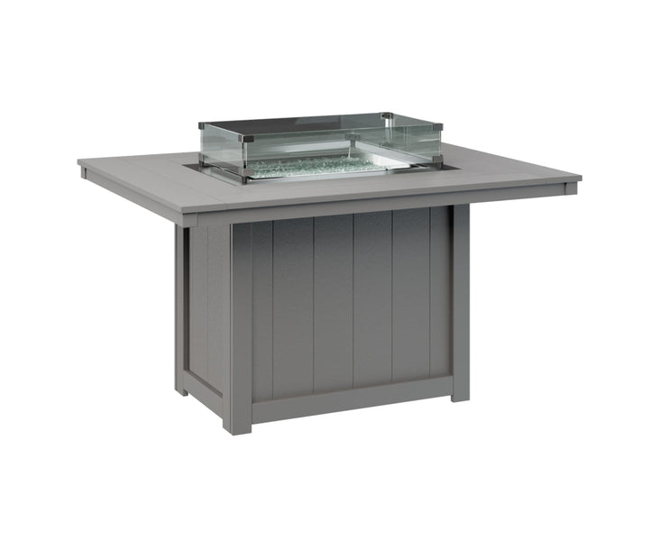 BGDRFT4254DLG-Berlin Gardens-Donoma 42" x 54" Rectangular Fire Table Dining-Pangaea Patio