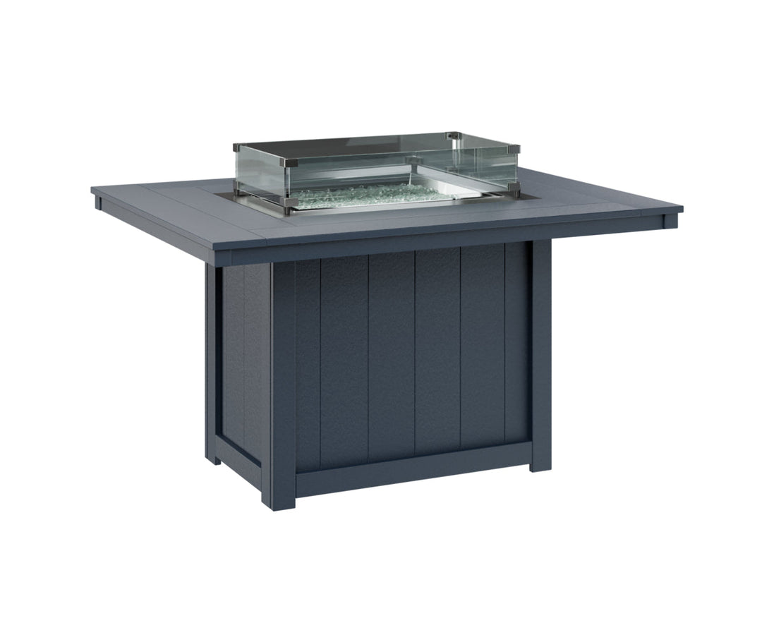 BGDRFT4254DNB-Berlin Gardens-Donoma 42" x 54" Rectangular Fire Table Dining-Pangaea Patio