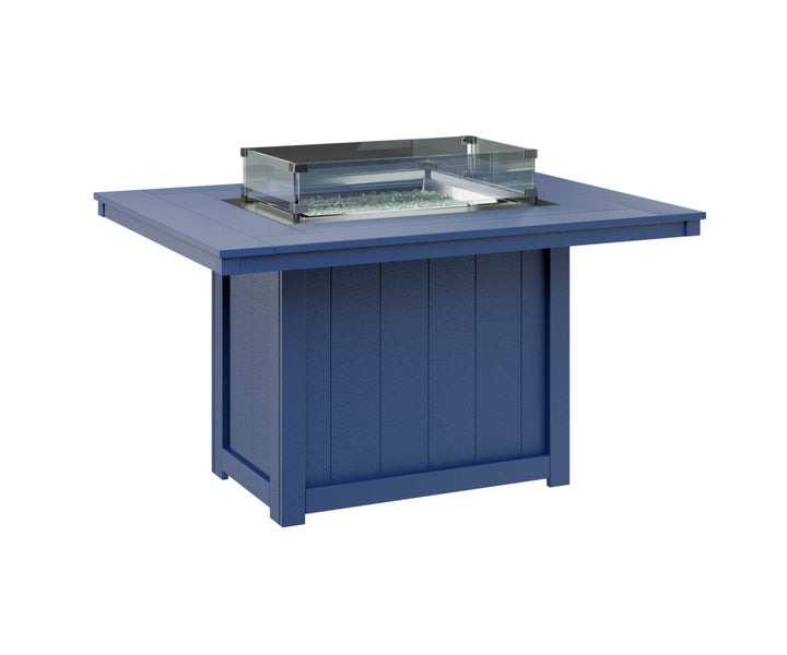 BGDRFT4254DPB-Berlin Gardens-Donoma 42" x 54" Rectangular Fire Table Dining-Pangaea Patio