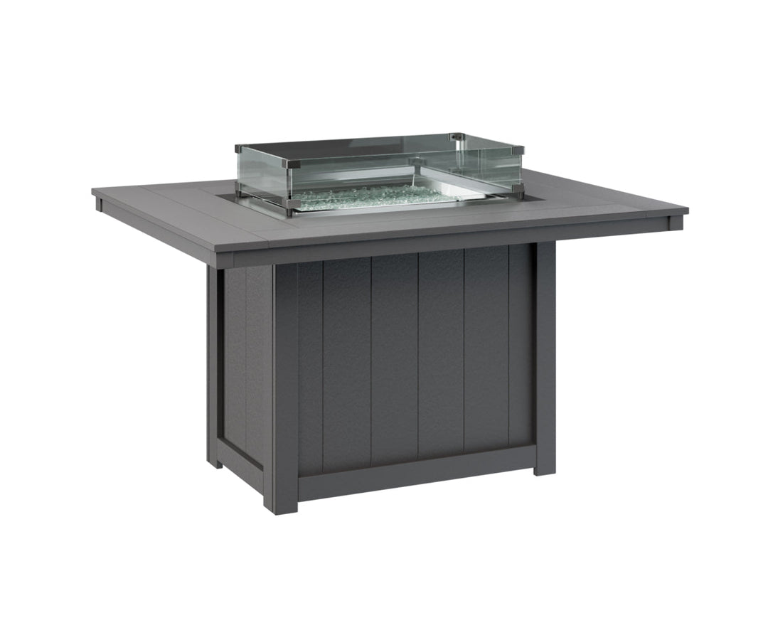 BGDRFT4254DSG-Berlin Gardens-Donoma 42" x 54" Rectangular Fire Table Dining-Pangaea Patio