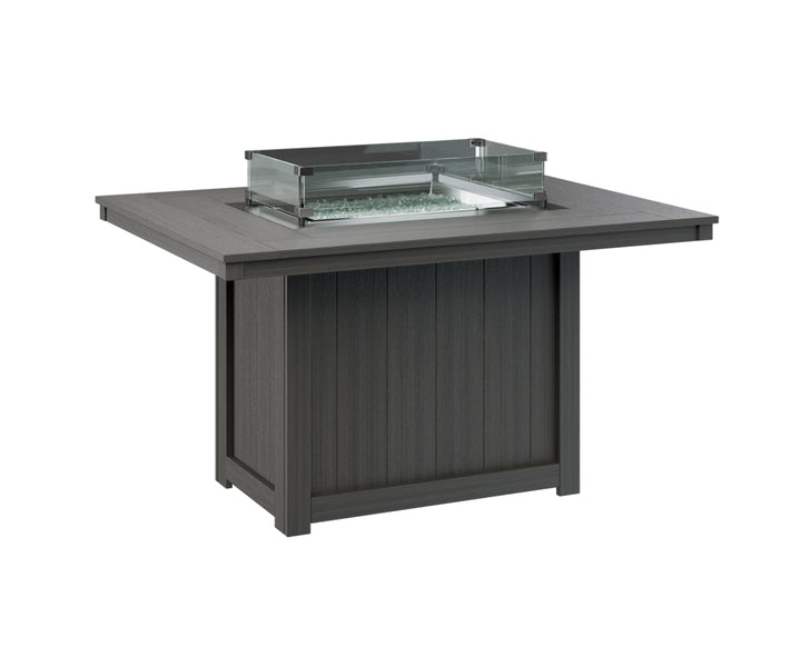 BGDRFT4254DCG-Berlin Gardens-Donoma 42" x 54" Rectangular Fire Table Dining-Pangaea Patio