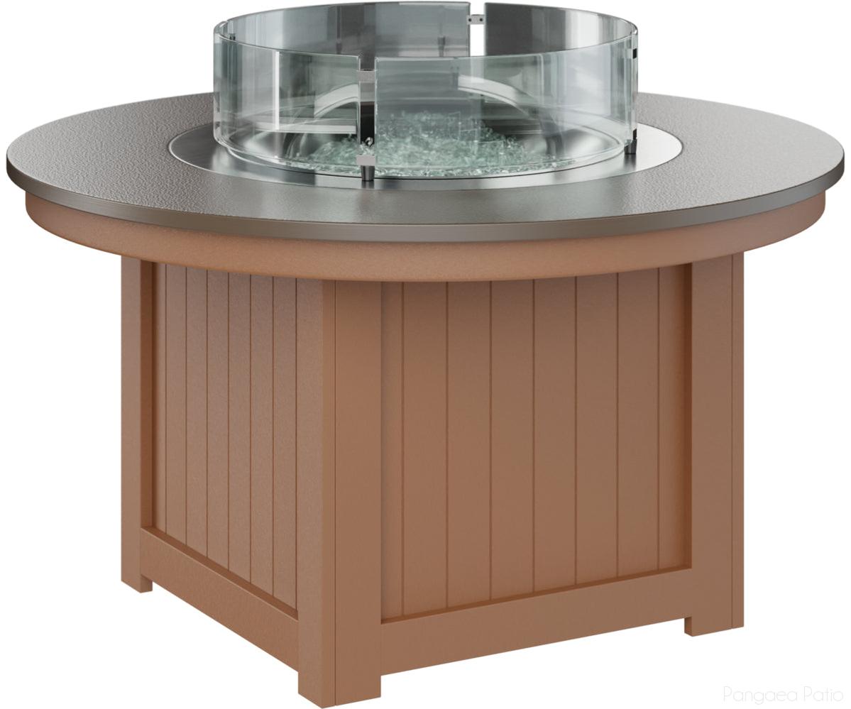 BGDHFFP2544BZCD-Berlin Gardens-Donoma 44" Round Fire Pit - Hammered Top-Bronze BG-Cedar BG-Pangaea Patio