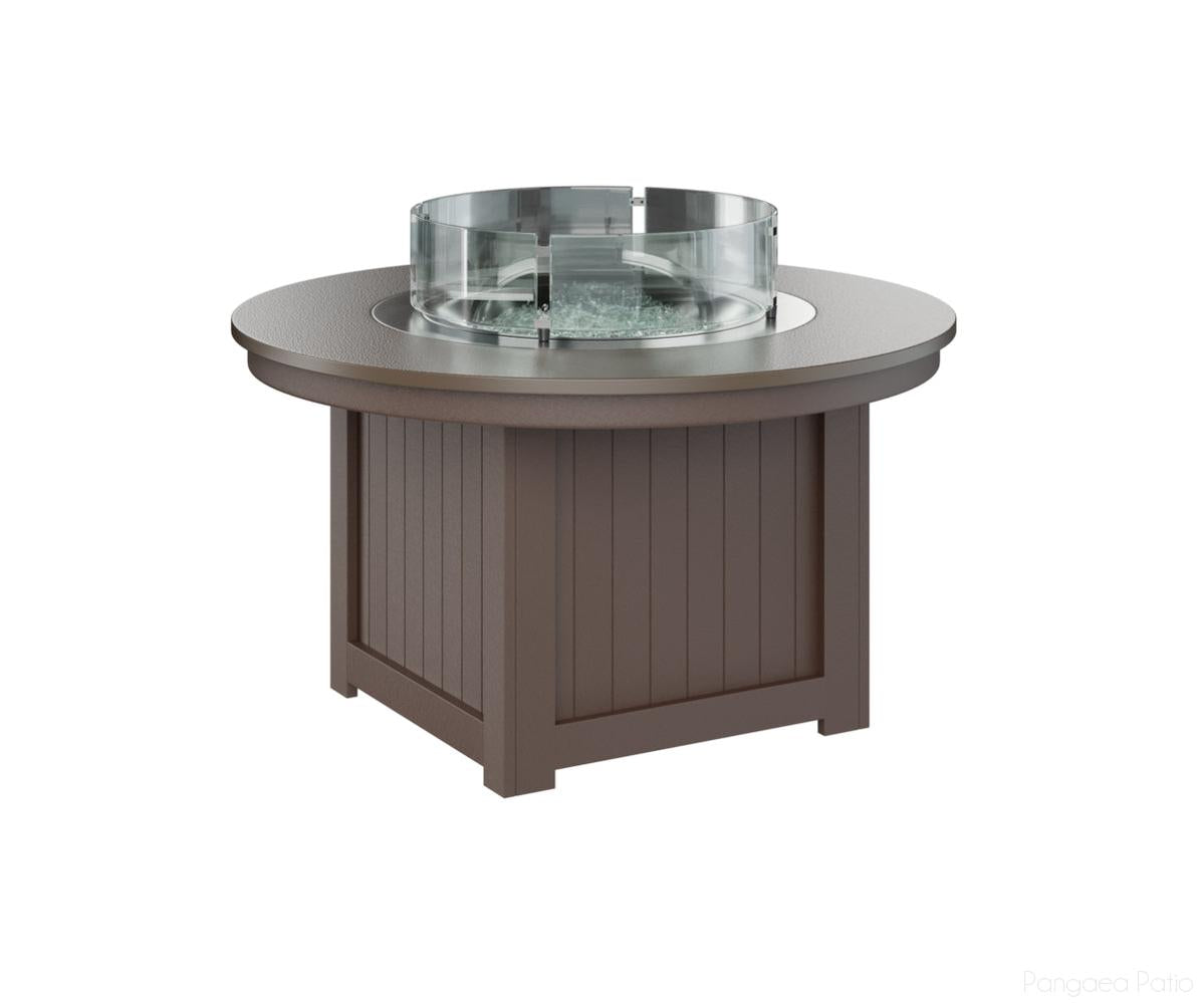 BGDHFFP2544BZCB-Berlin Gardens-Donoma 44" Round Fire Pit - Hammered Top-Bronze BG-Chocolate Brown BG-Pangaea Patio