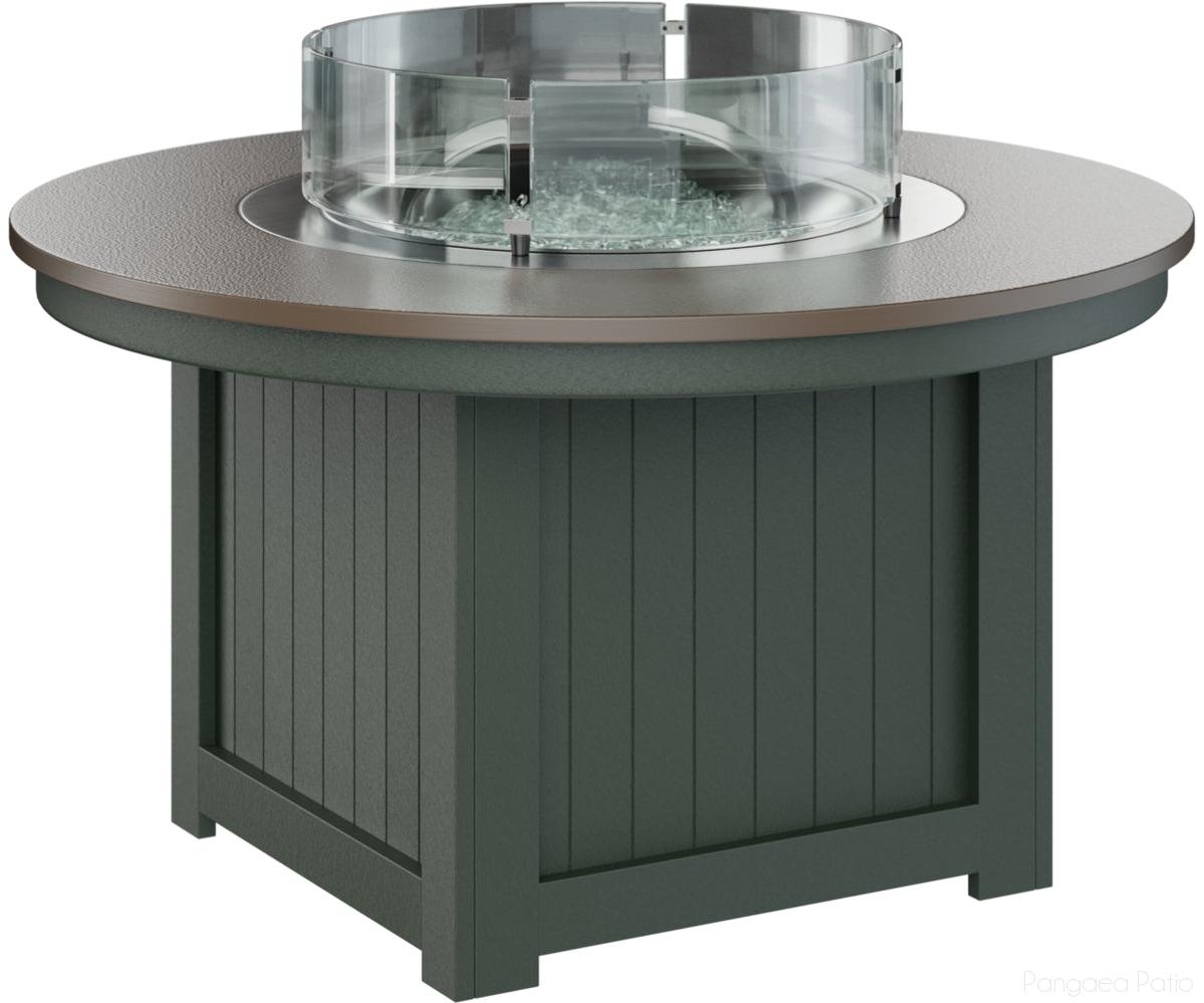 BGDHFFP2544BZGN-Berlin Gardens-Donoma 44" Round Fire Pit - Hammered Top-Bronze BG-Green BG-Pangaea Patio
