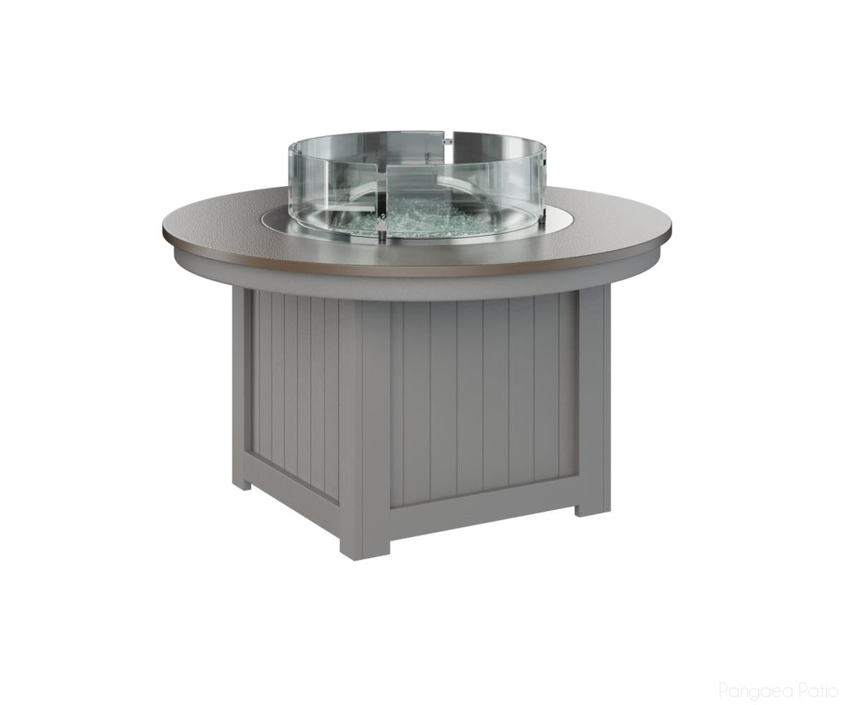 BGDHFFP2544BZLG-Berlin Gardens-Donoma 44" Round Fire Pit - Hammered Top-Bronze BG-Light Gray BG-Pangaea Patio