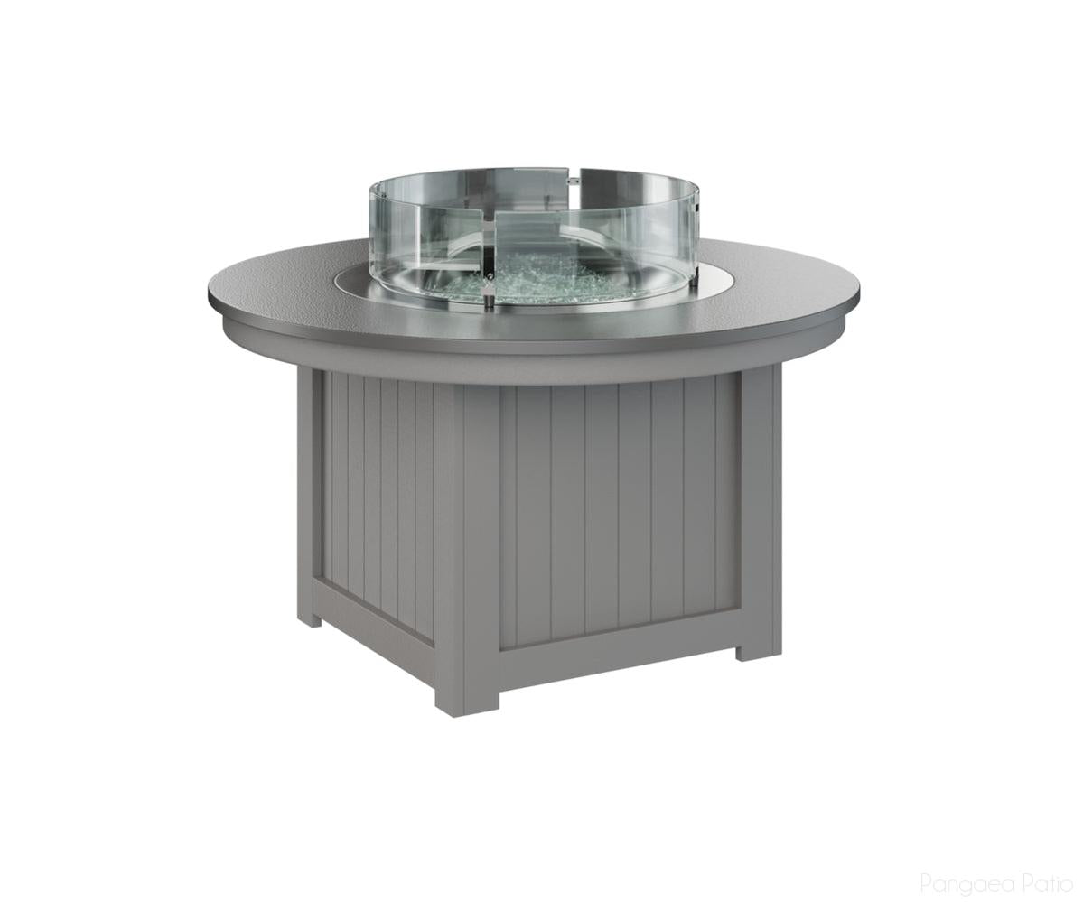BGDHFFP2544STLG-Berlin Gardens-Donoma 44" Round Fire Pit - Hammered Top-Stainless BG-Light Gray BG-Pangaea Patio