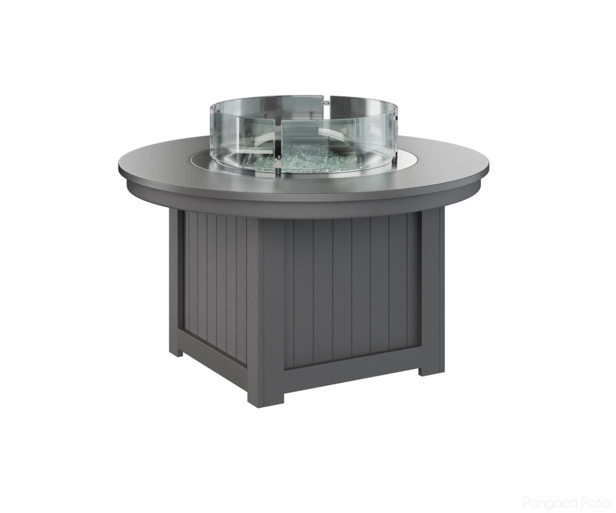 BGDHFFP2544STSG-Berlin Gardens-Donoma 44" Round Fire Pit - Hammered Top-Stainless BG-Smoke Gray BG-Pangaea Patio